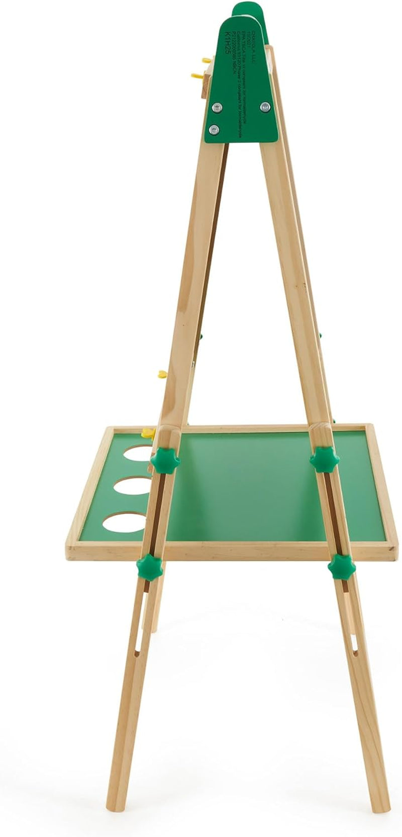 Art Easel for Kids, 2-In-1 Dry Erase Board & Chalkboard