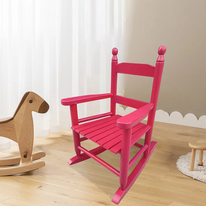 Rocking Chair,DurablesChild’S Wooden Rocking Chair, Suitable for 3-8 Years Old