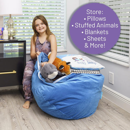 Stuffed Animal Storage Bean Bag Chair