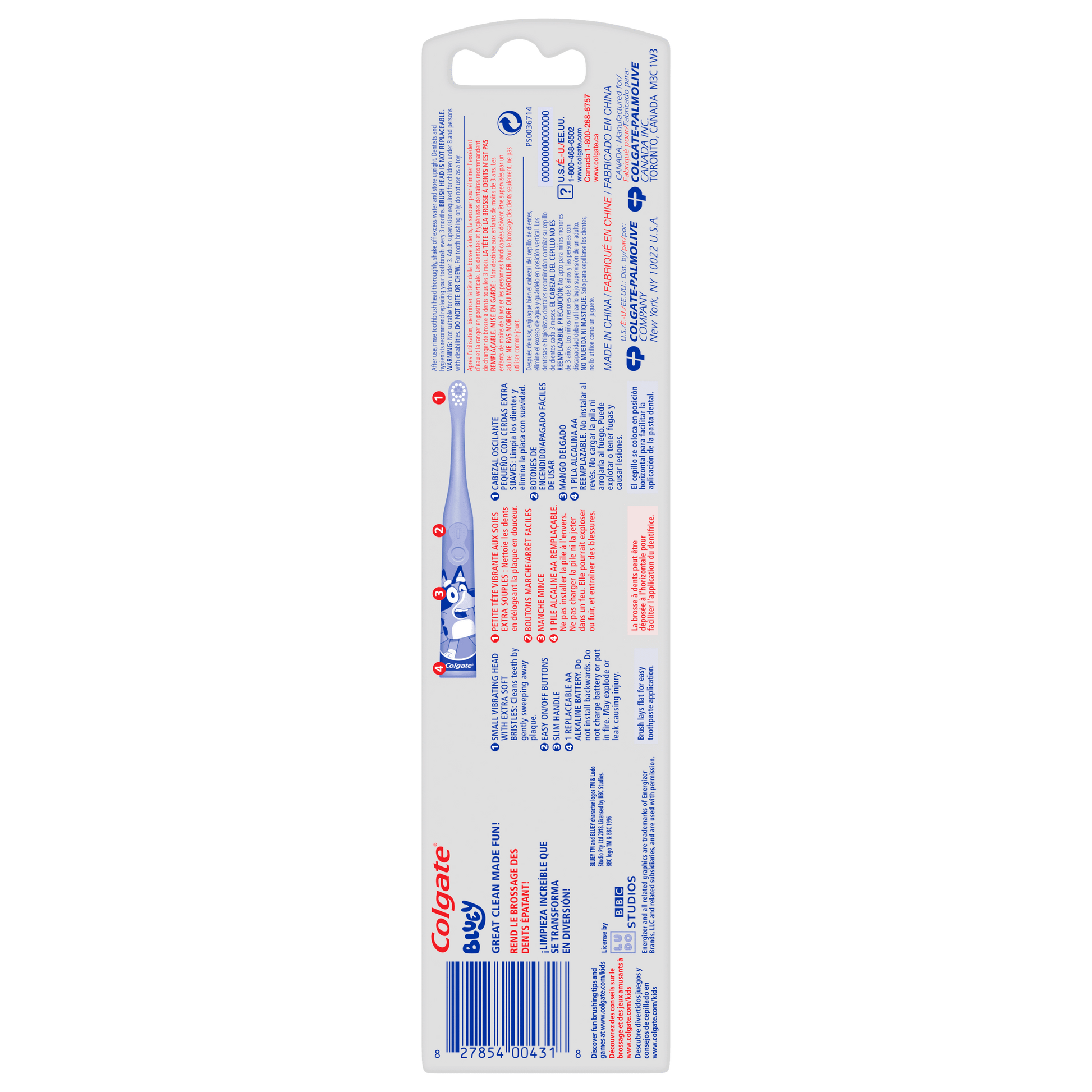 Kids Battery Toothbrush, Bluey Toothbrush