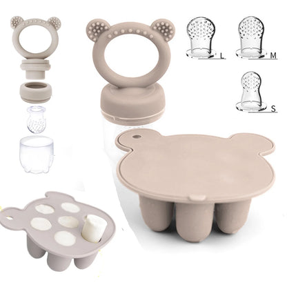 Silicone Baby Food Feeder Pacifier & Breastmilk Freezer Molds