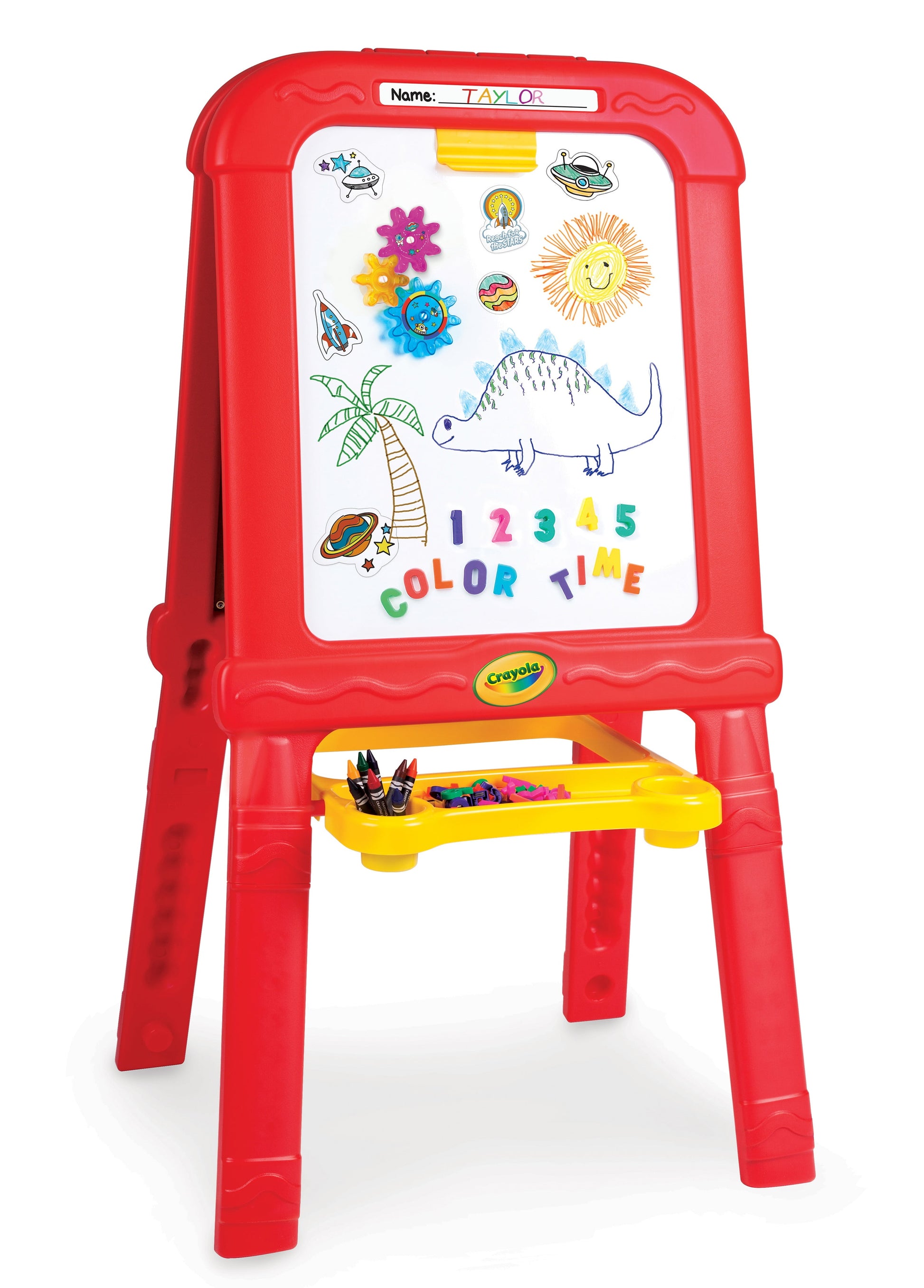 Art Easel, Magnetic Dry Erase and Chalk Board