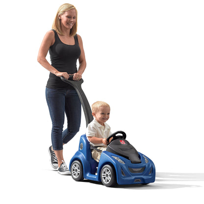 Push around Blue Buggy GT Push Car and Ride on Toy for Toddlers