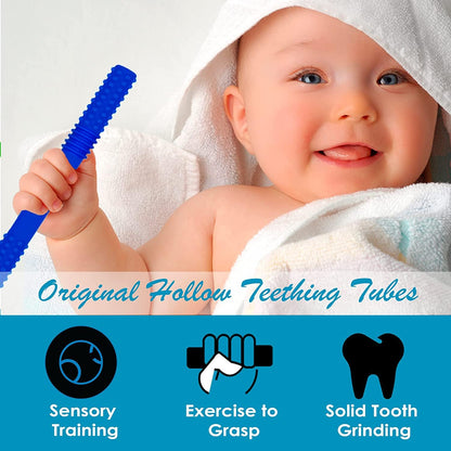 Hollow Teething Tubes Soft and Durable Baby Teether 