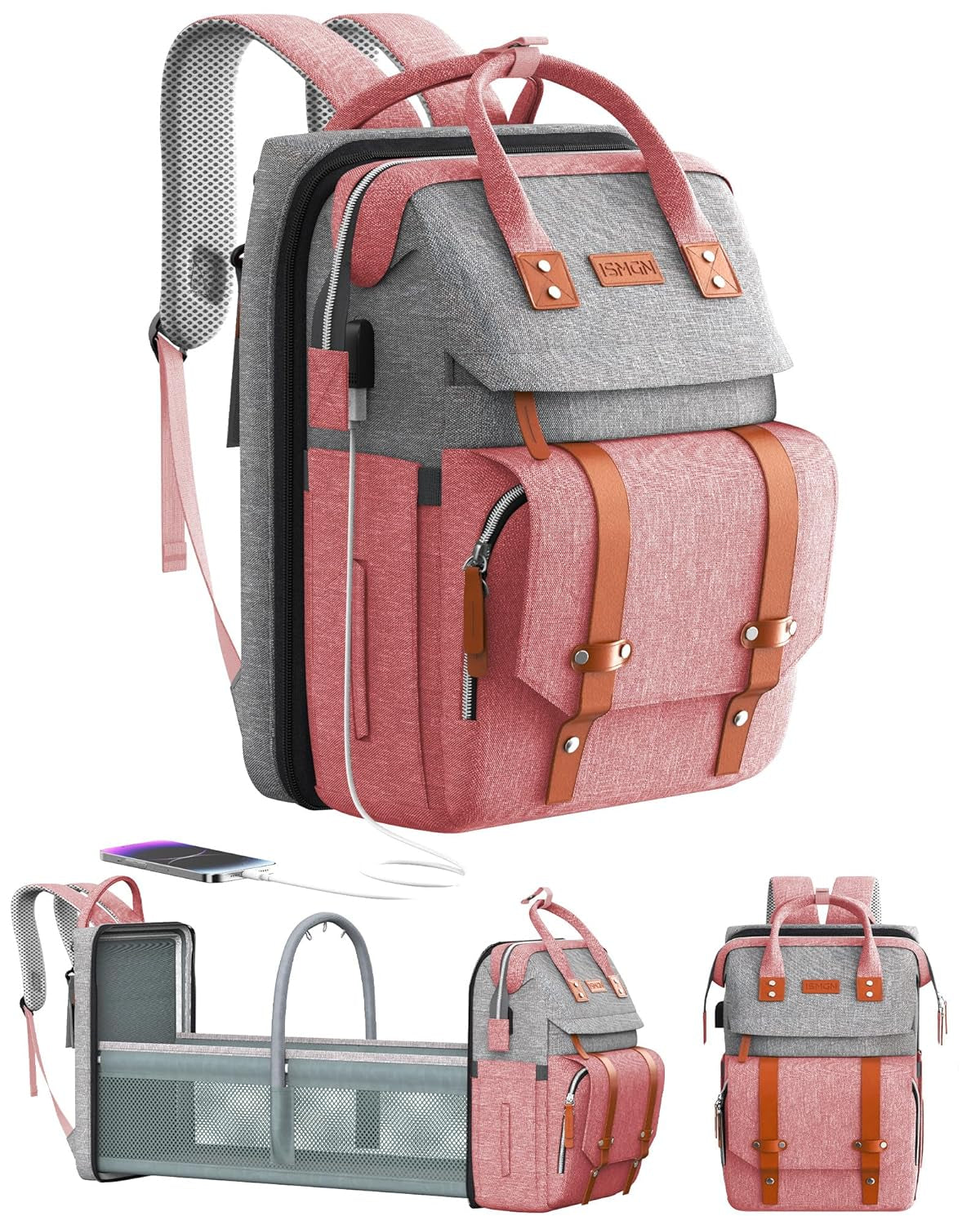 Diaper Bag Backpack with Changing Station