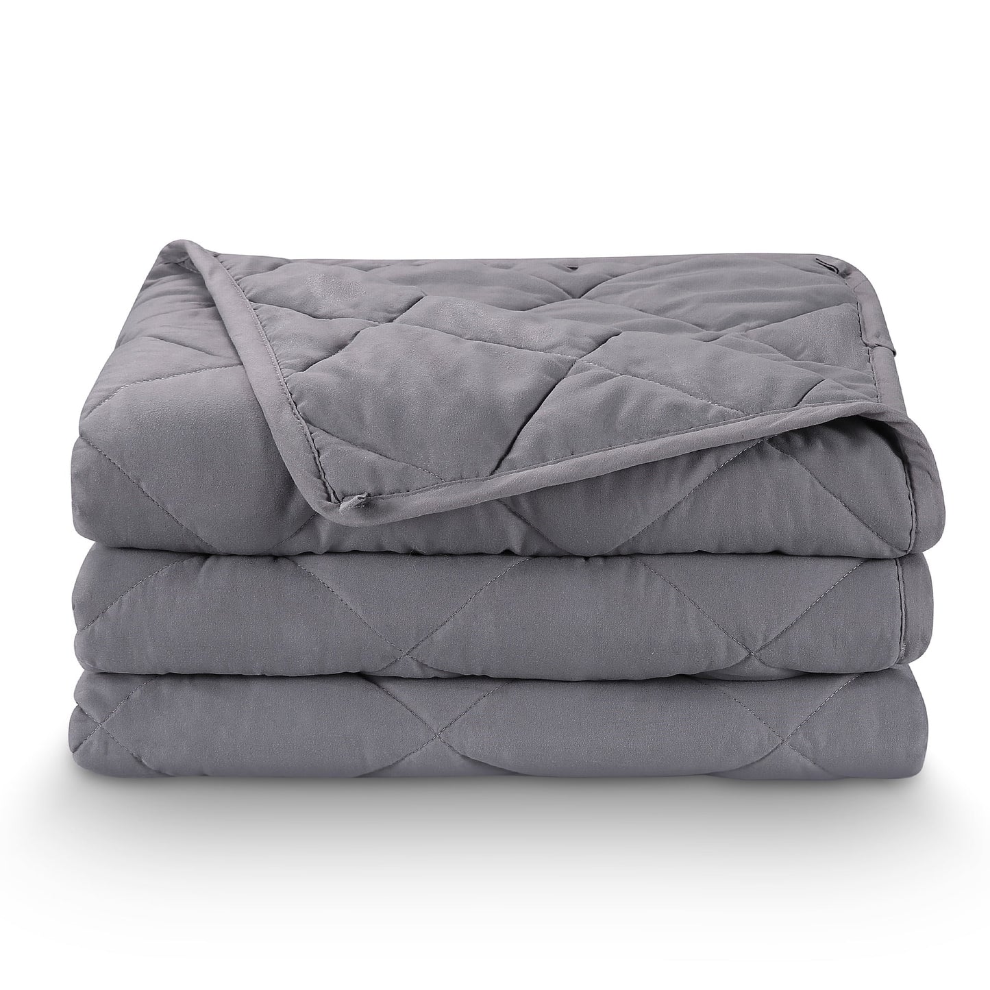 Weighted Blanket, 18 Lbs Queen Size Heavy Breathable Cooling Blanket for Adults, 60" X 80", Gray