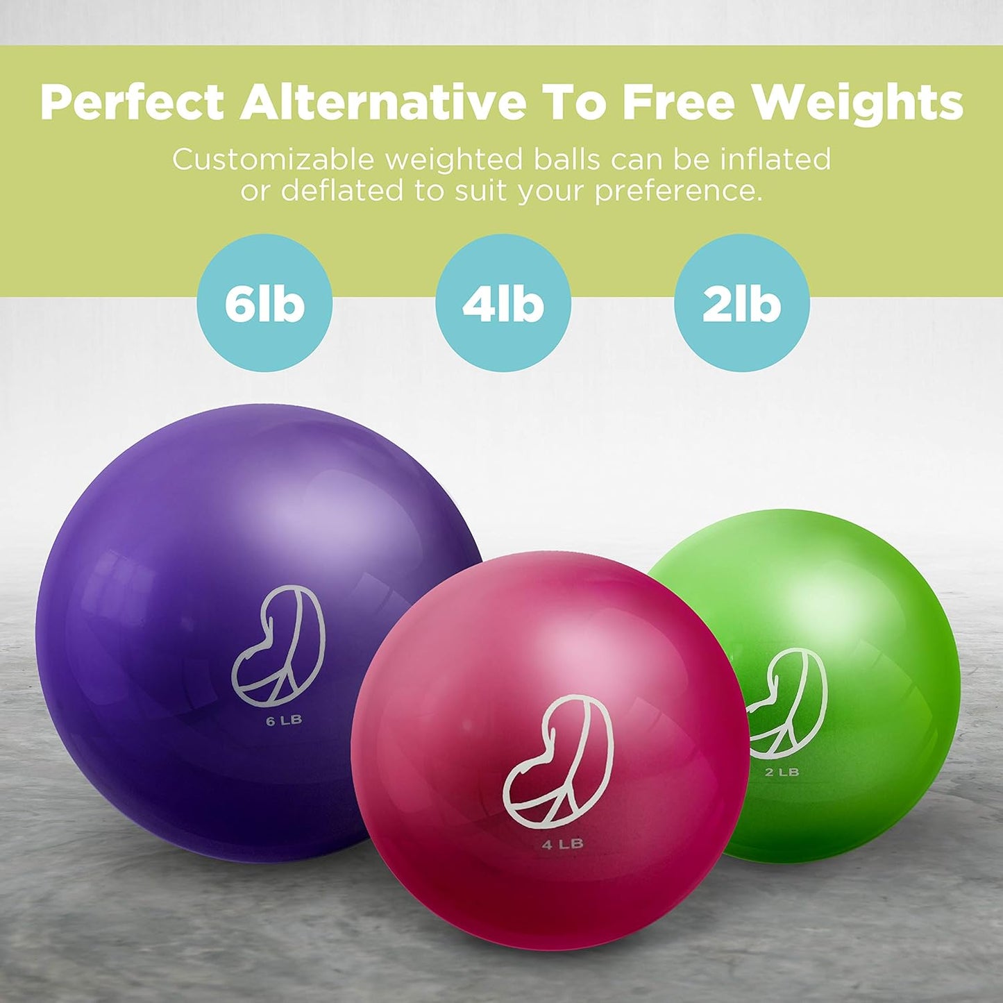 Weighted Balls - 2-6 Pounds - Multiple Colors