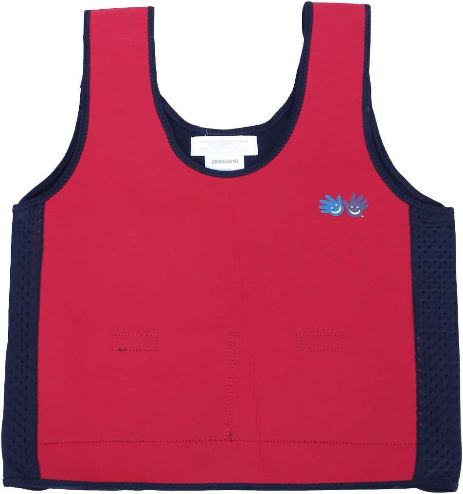 - Red Weighted Compression Vest for Kids & Adults - Calming Sensory Compression Vest for Kids 