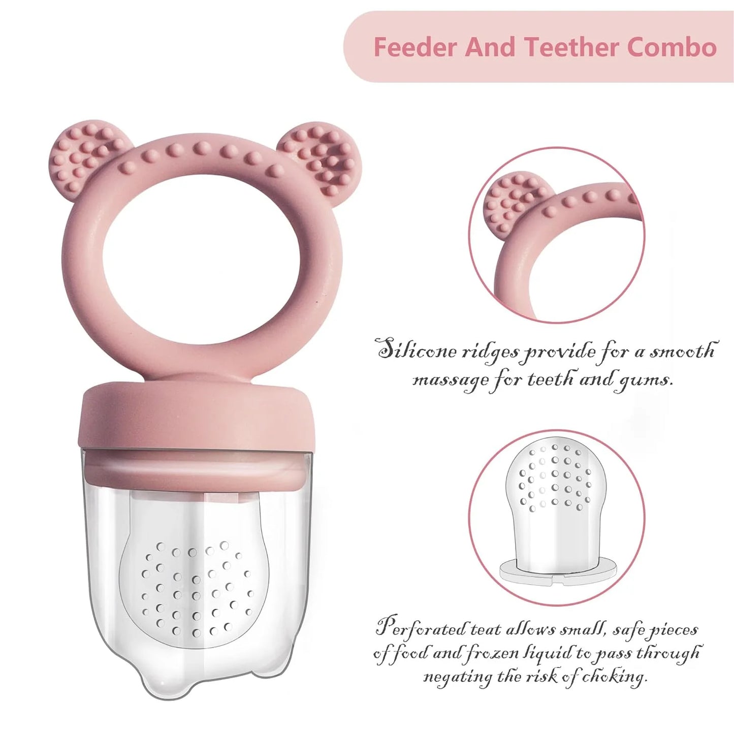 Silicone Baby Food Feeder Pacifier & Breastmilk Freezer Molds