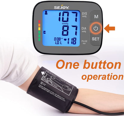 Blood Pressure Monitor, Digital, Upper Arm, Large Adjustable Cuff