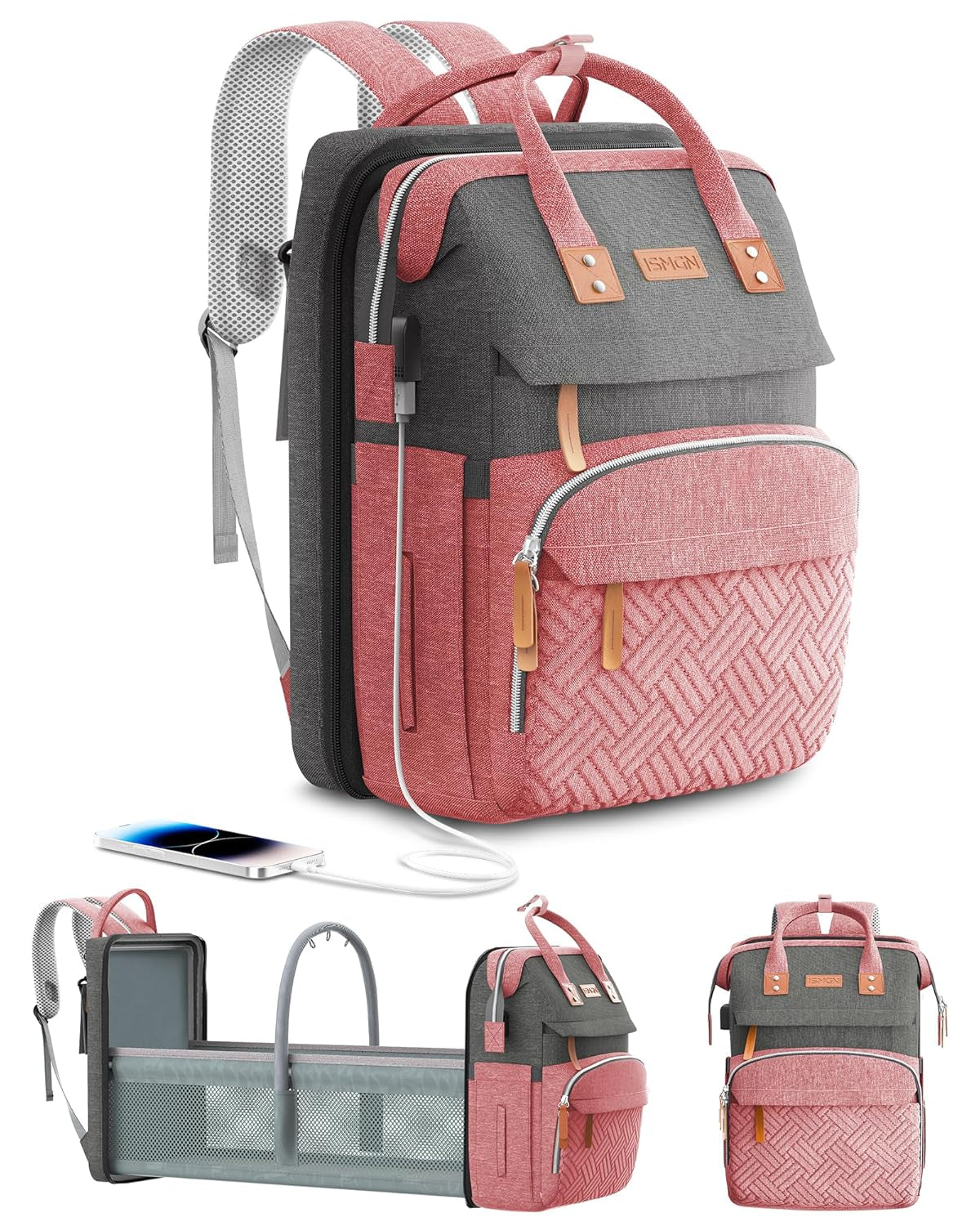 Diaper Bag Backpack with Changing Station