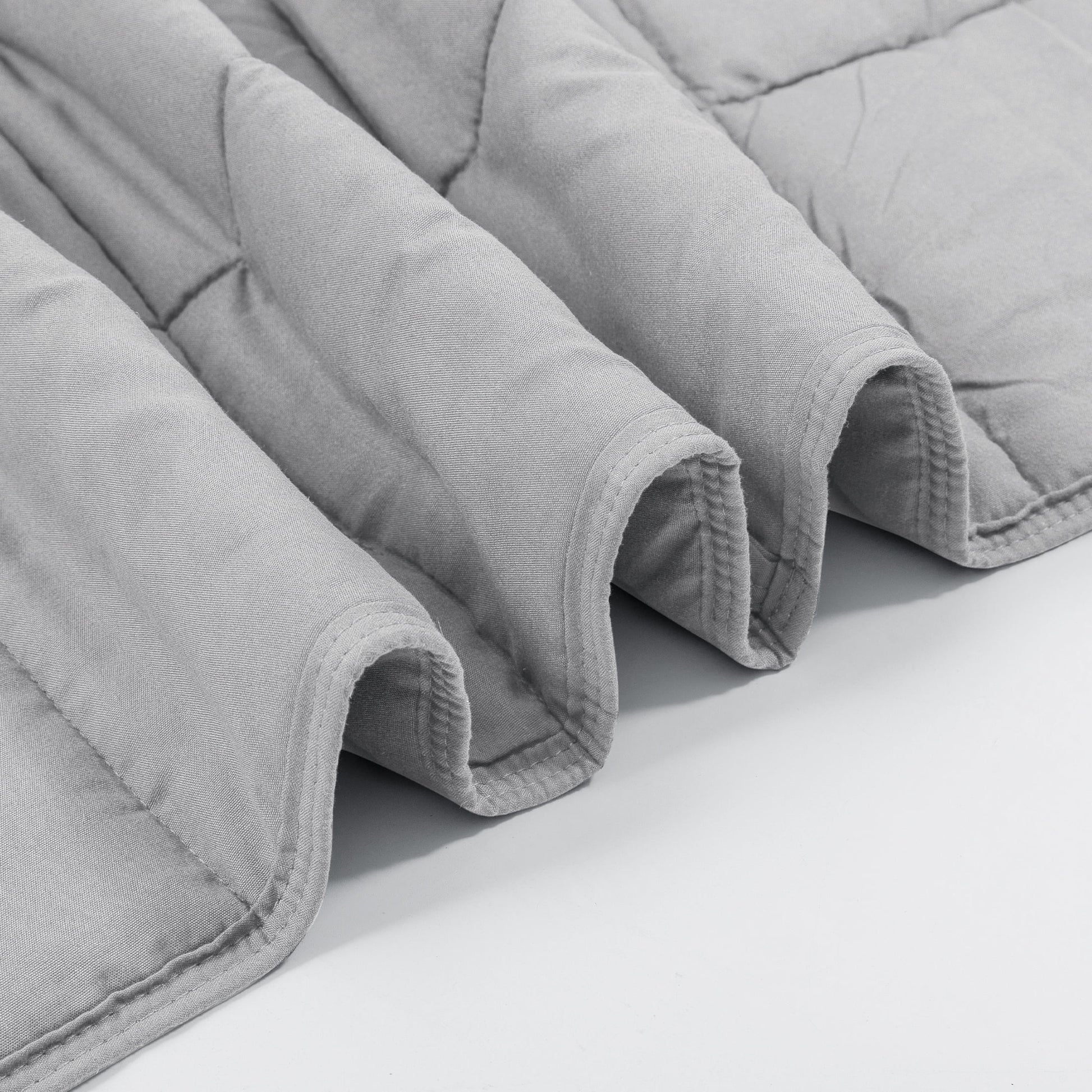 Weighted Blanket for Adults (60"X80", 15Lbs, Queen Size Light Grey) 