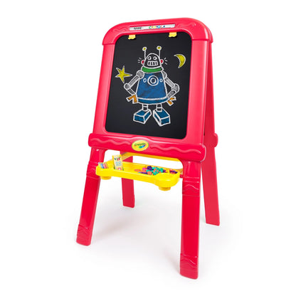 Art Easel, Magnetic Dry Erase and Chalk Board