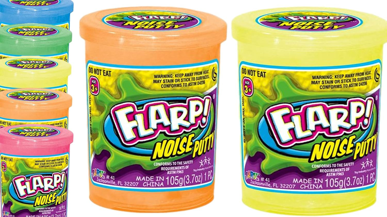 Flarp Noise Putty Scented Squishy Sensory Toys, Squishy Stretchy Soft Great Party Favors Fidget Toy for Kids Boys & Girls. (2 Units Assorted) 10041-2P