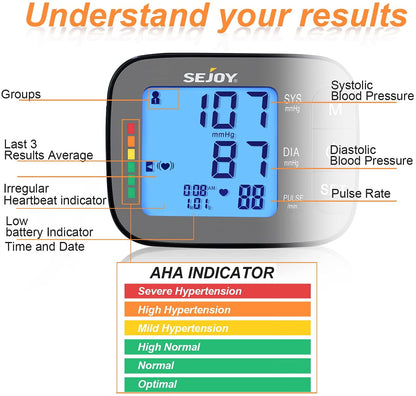 Blood Pressure Monitor, Digital, Upper Arm, Large Adjustable Cuff