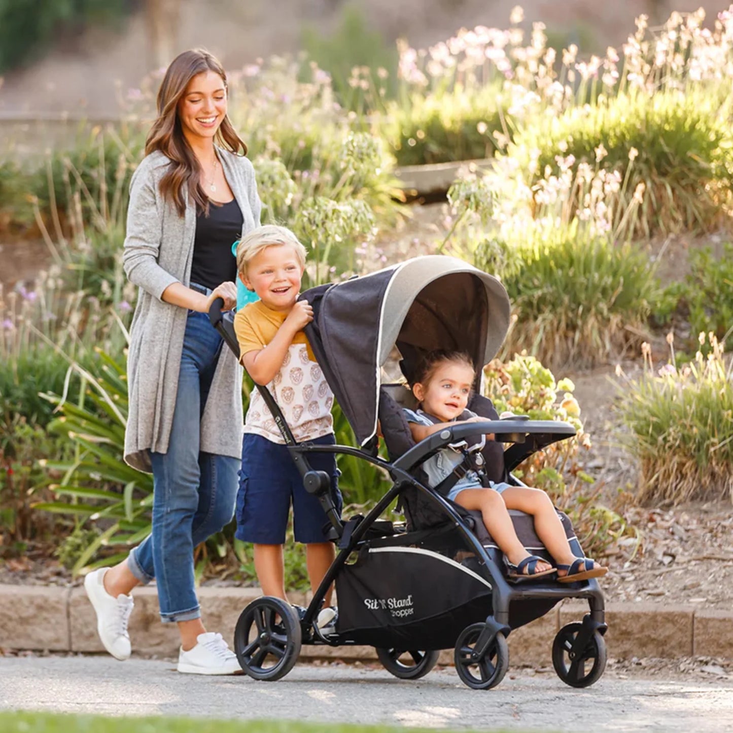 Shopper Stroller W/Canopy & Basket