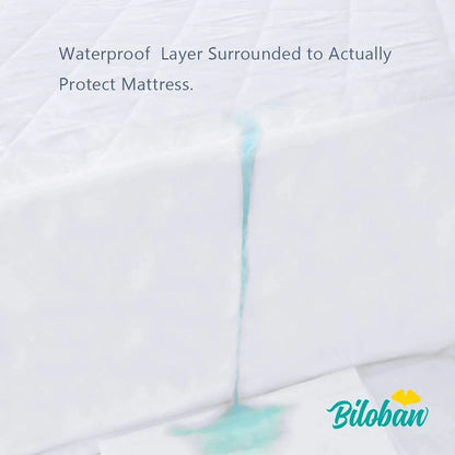 Waterproof Zippered Polyester Mattress Encasement, Crib Bed